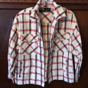 ZARA plaid shirt/ jacket.